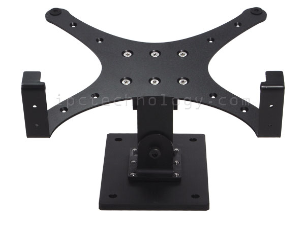 MIL-STD-810F IP65 tablet PC for harsh environments. Image of vehicle mount hardware.