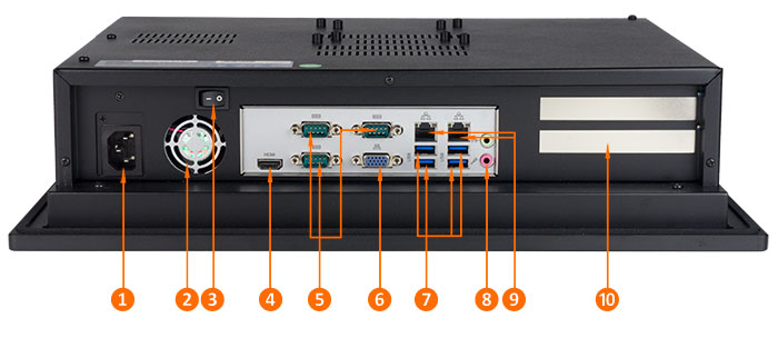 Industrial panel PC PPC-120 has an Intel Core 2 Duo processor, two gigabit ethernet ports