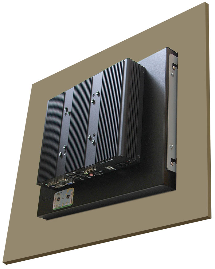 PPC-125 is panel mountable, rugged industrial computer with a resistive touch screen. It is fanless and perfect as control cabinet PC, control panel PC, embedded computer, embedded PC, factory automation computer, home automation, IPC, industrial automation, industrial computer, industrial control interface