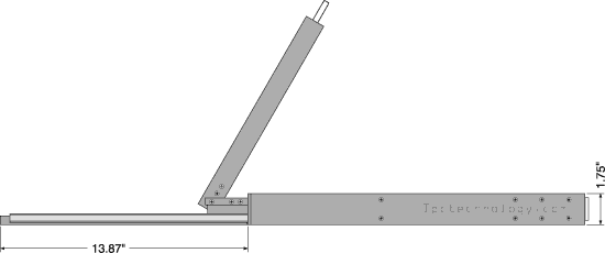 rack console with 16 port console switch and 17 inch widescreen LCD monitor