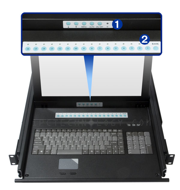 LCD monitor keyboard mouse switch SMK-590 KVM switch with LCD monitor keyboard drawer