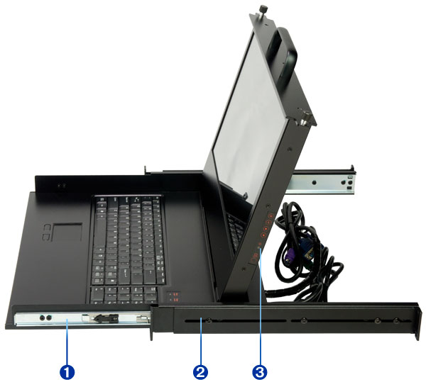 LCD monitor keyboard mouse model DKM-HD17