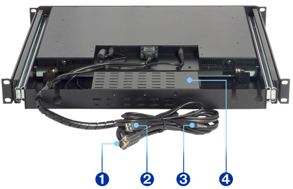 LCD monitor keyboard mouse model DKM-UX20M