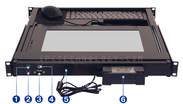 LCD monitor keyboard mouse model DKM-TX15M